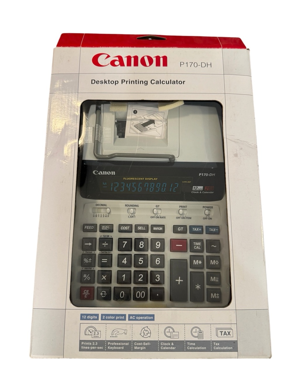 Canon desk top printing calculator P170-DH NEW